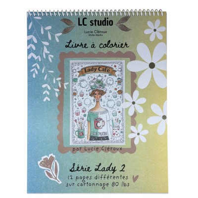 Livre à colorier Lady 2 Livre à colorier Lady 2