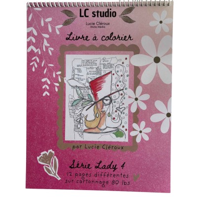 Livre à colorier Lady 4 Livre à colorier Lady 4